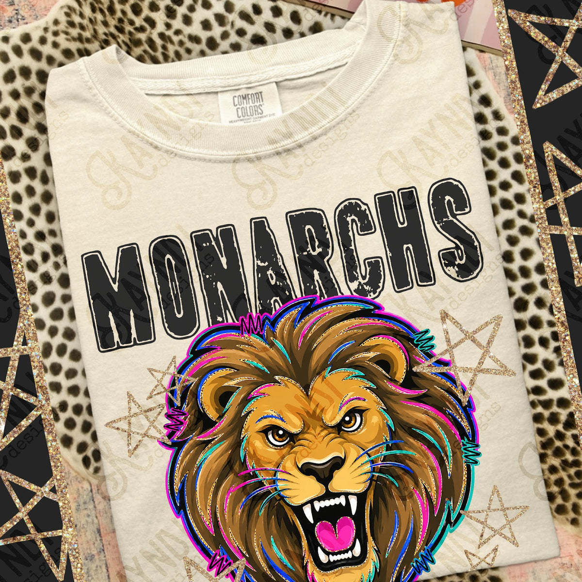 Grunge Varsity Monarchs 2 Top