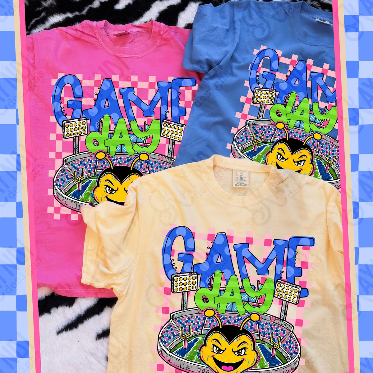 Game Day Stadium Bees Top