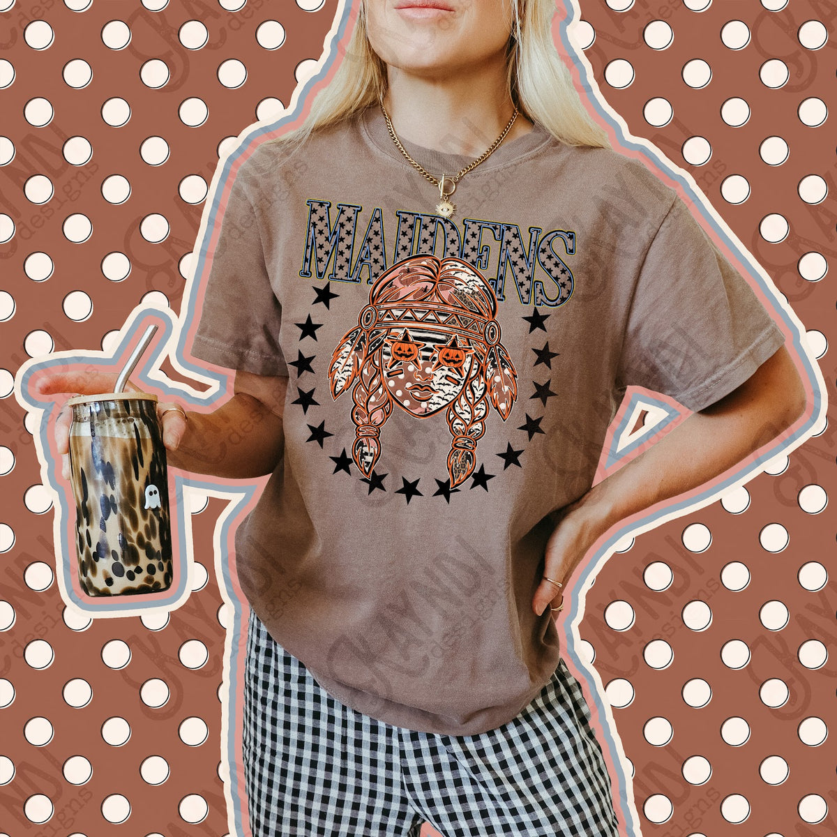 Patchwork Pumpkin Spirit Maidens Top
