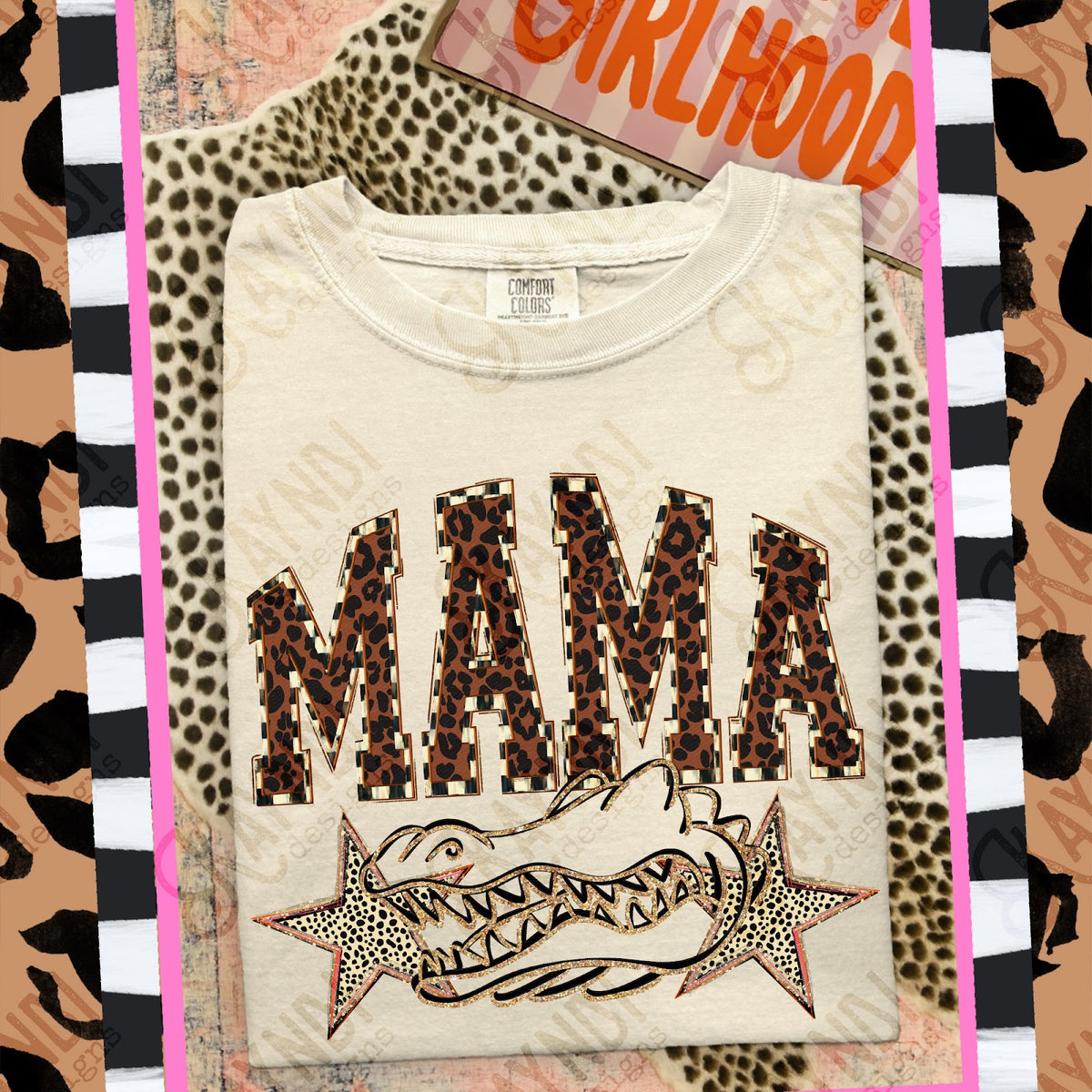 MAMA Gators Top design mockup