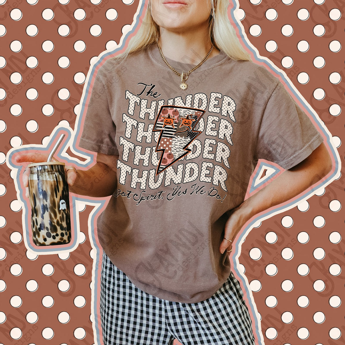 Patchwork Pumpkin Spirit Thunder Top