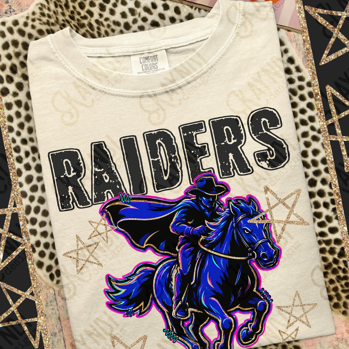 Grunge Varsity Raiders Top