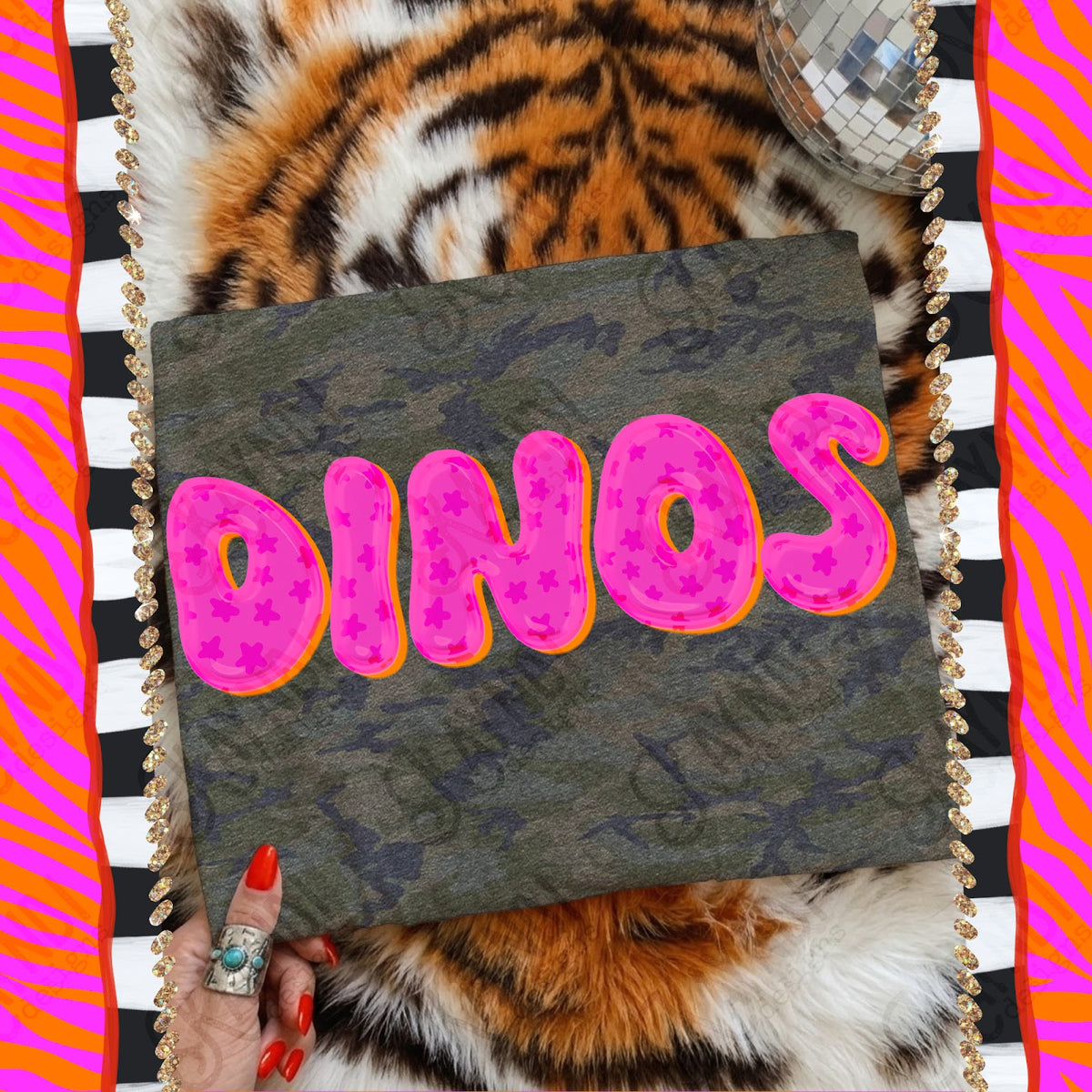 Bubble Stars Dinos Top