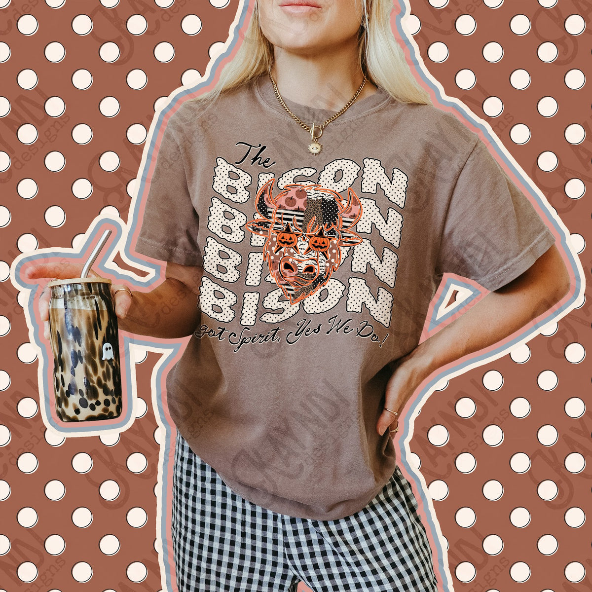 Patchwork Pumpkin Spirit Bison 2 Top