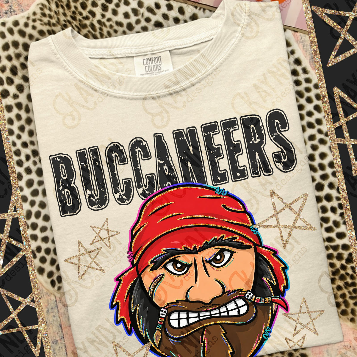 Grunge Varsity Buccaneers Top