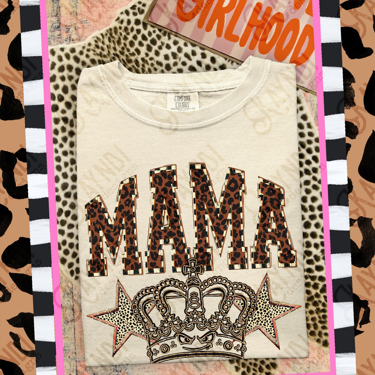 MAMA Kings Top design mockup