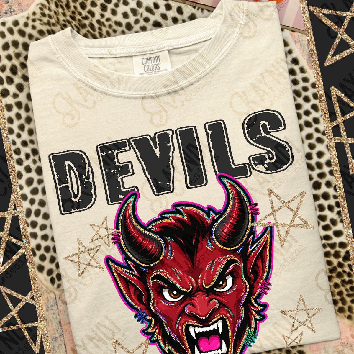 Grunge Varsity Devils Top