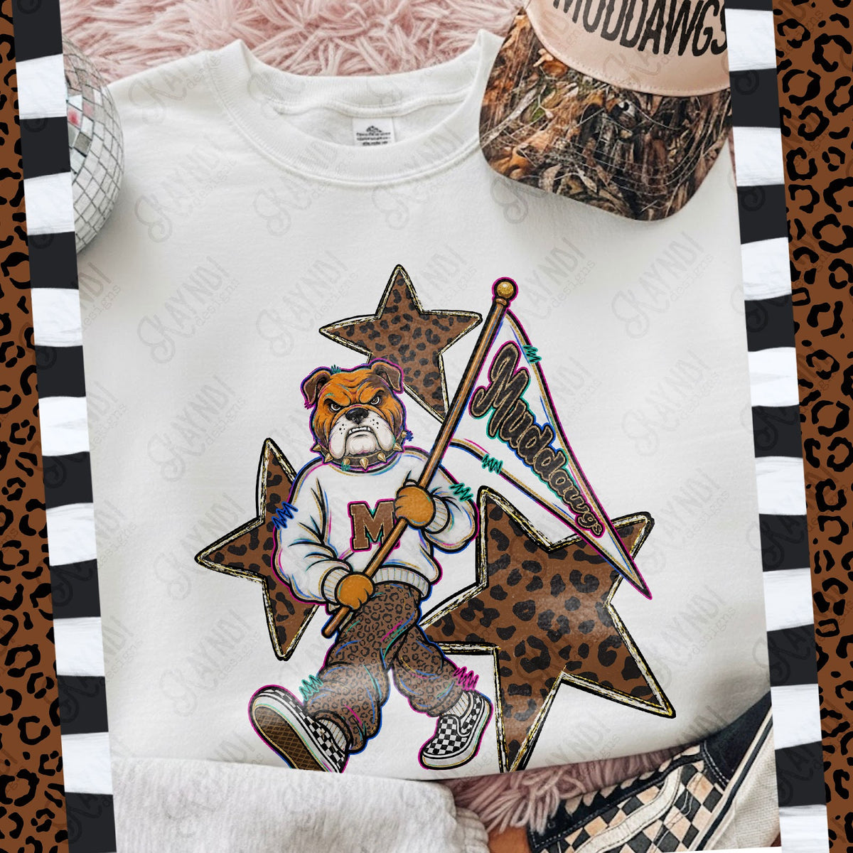 Leopard Sweats Muddawgs Top
