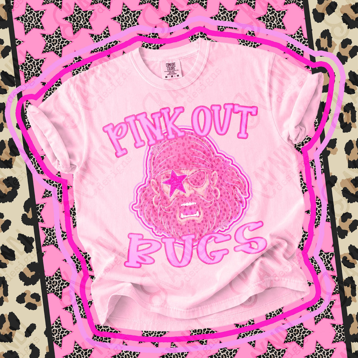 Pink Out Bucs 3 Top design mockup
