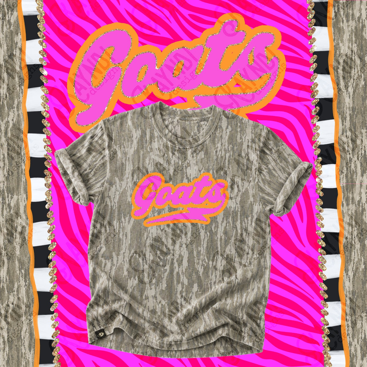 Prism Script Goats Top