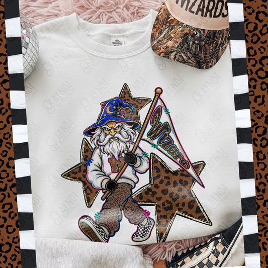 Leopard Sweats Wizards Top