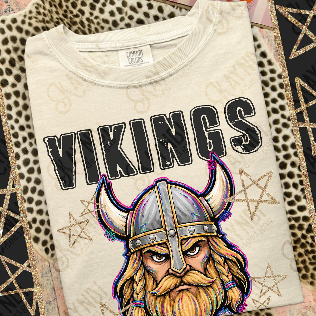 Grunge Varsity Vikings Top