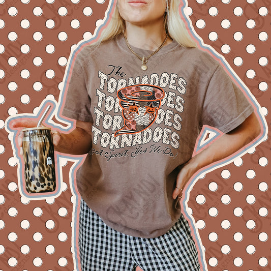 Patchwork Pumpkin Spirit Tornadoes Top