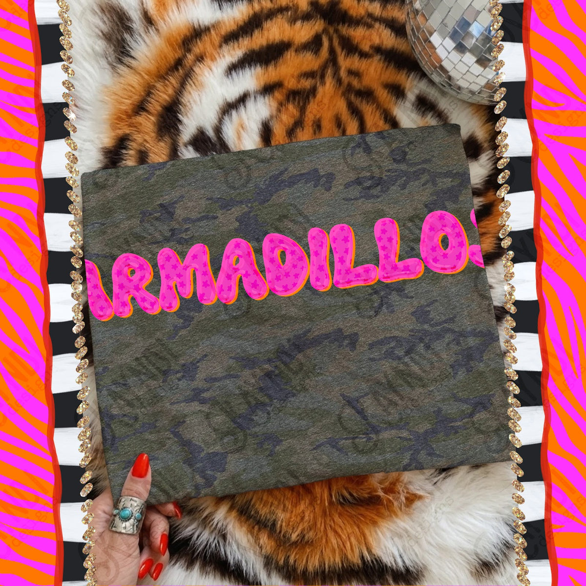 Bubble Stars Armadillos Top