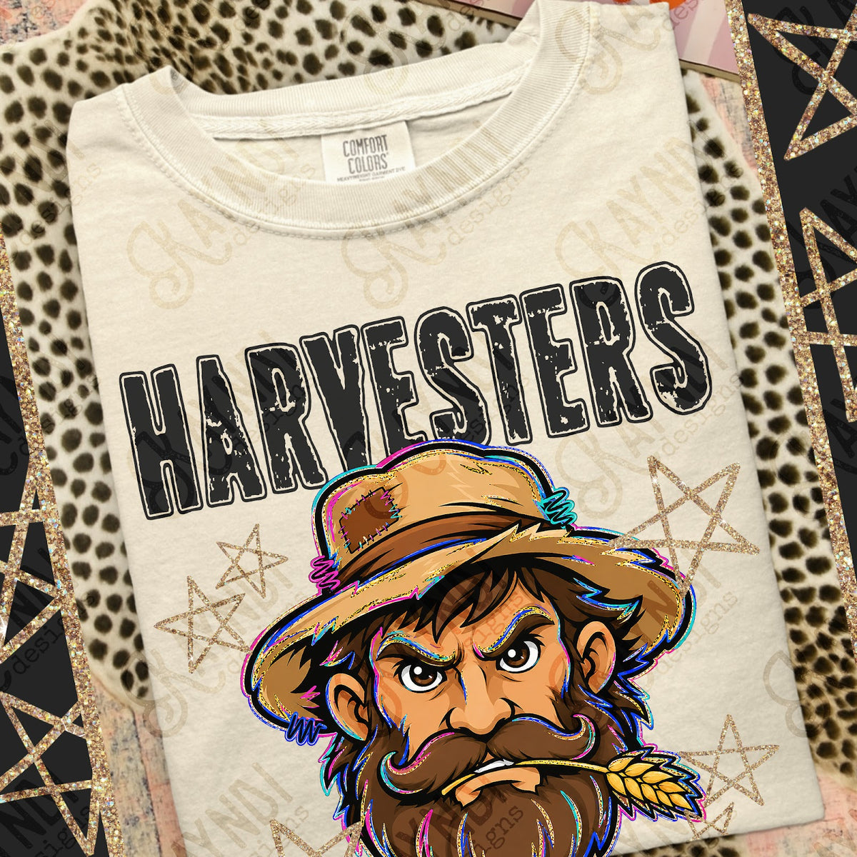 Grunge Varsity Harvesters Top