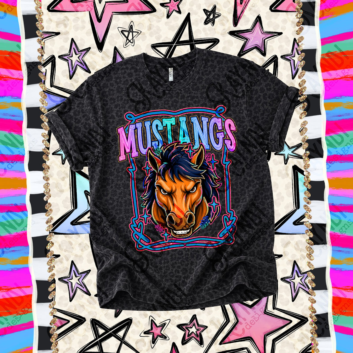 Retro Pop Mustangs 6 Top