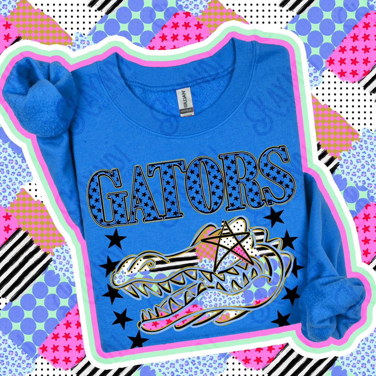 Patchwork Varisty Stars Gators Top