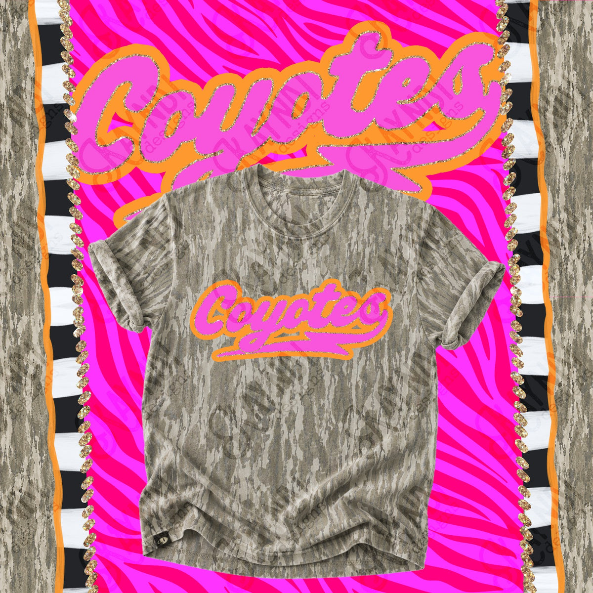 Prism Script Coyotes Top