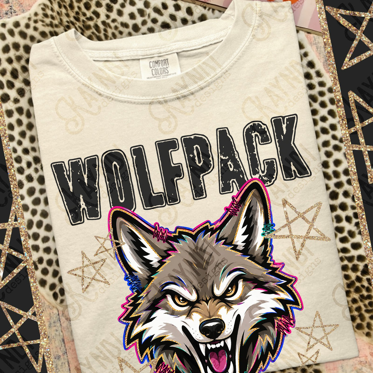 Grunge Varsity Wolfpack Top