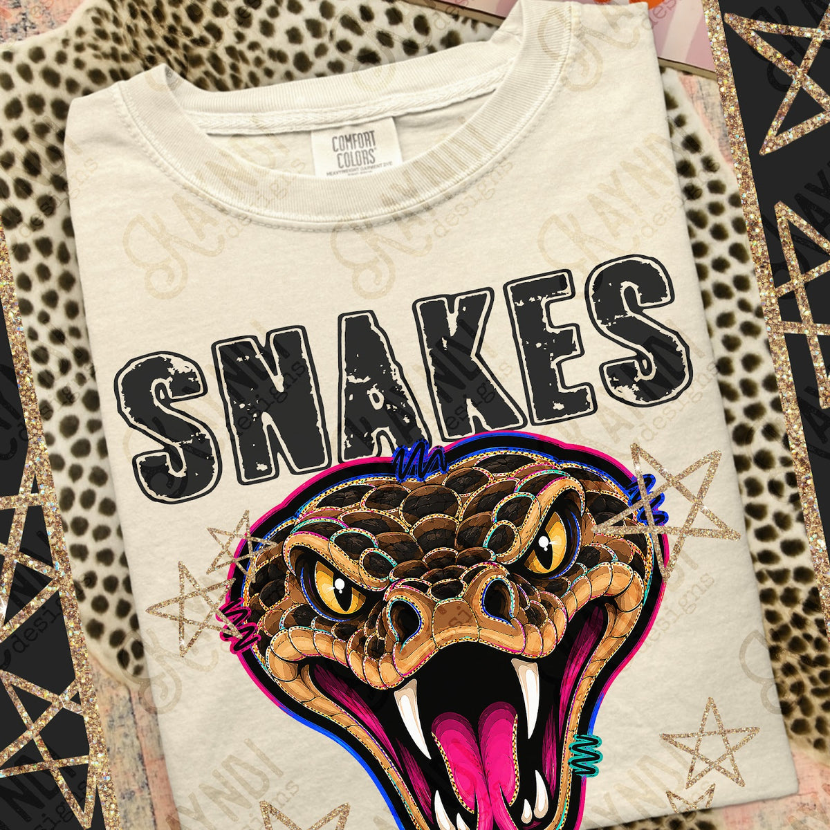 Grunge Varsity Snakes Top