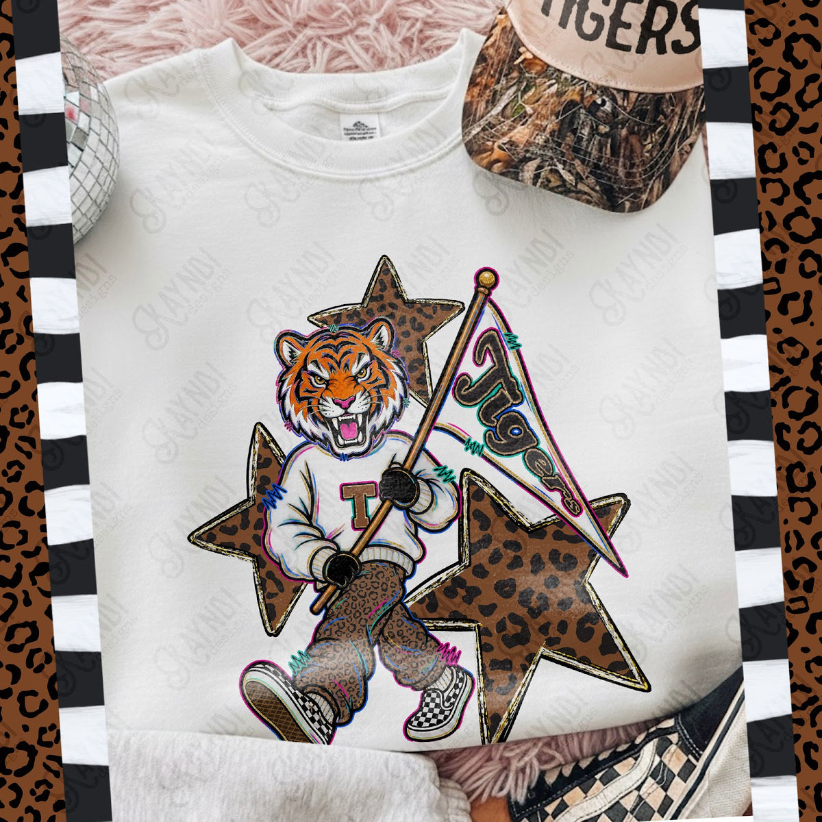 Leopard Sweats Tigers Top