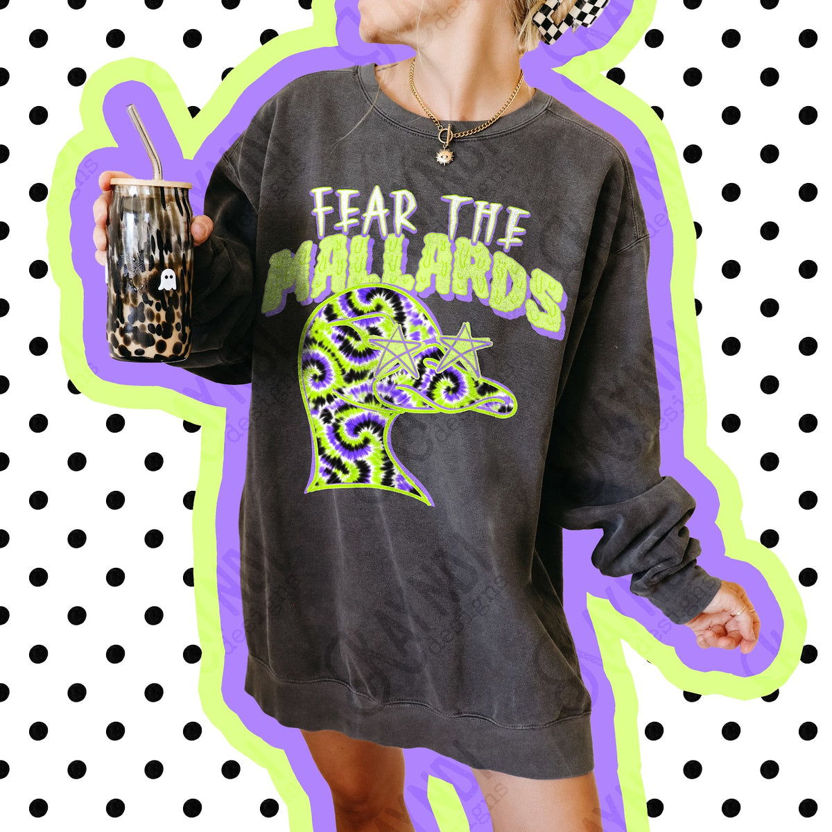 Fear the Mallards Top apparel mockup