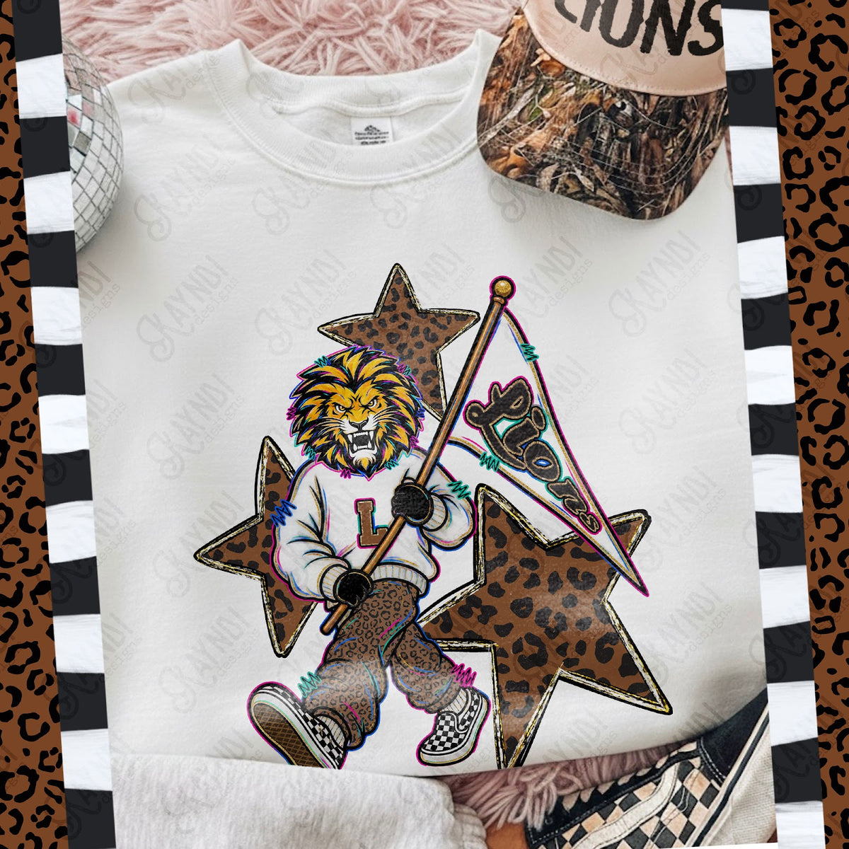 Leopard Sweats Lions 2 Top