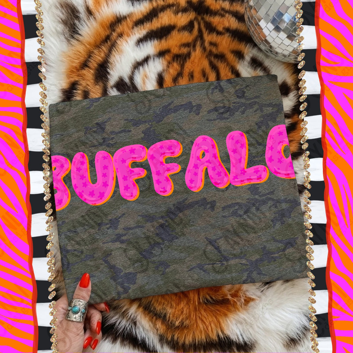 Bubble Stars Buffalo Top