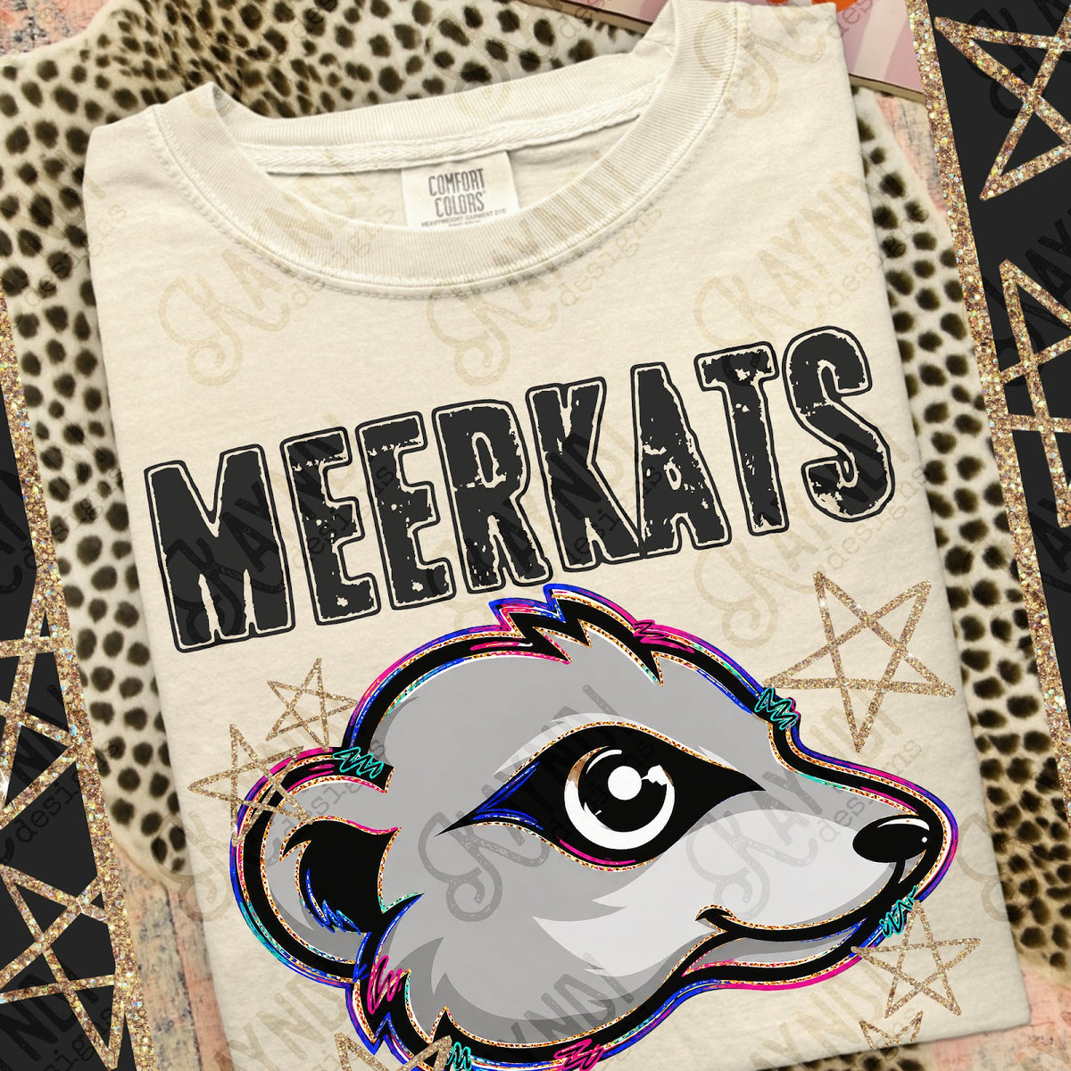 Grunge Varsity Meerkats Top