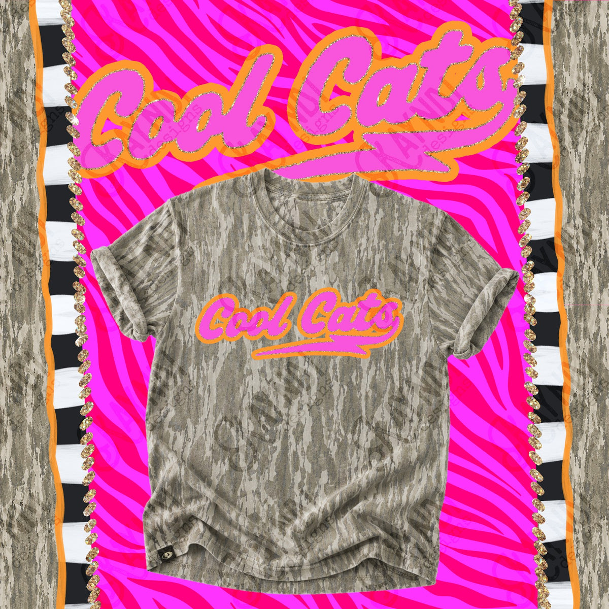 Prism Script Cool Cats Top
