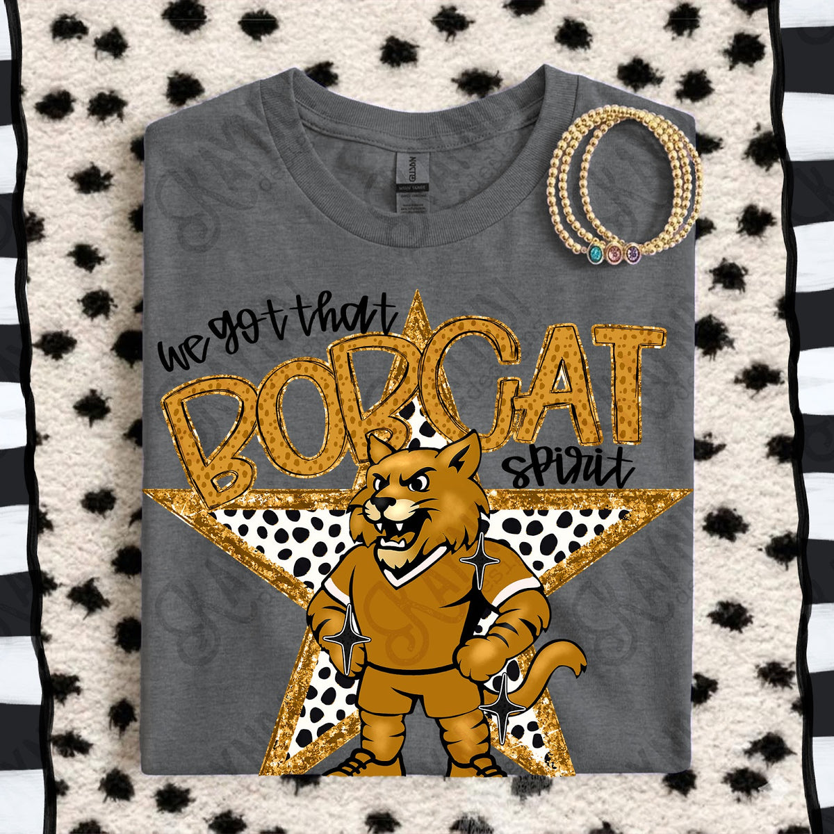 We Got That Spirit Bobcat Brown Light Top