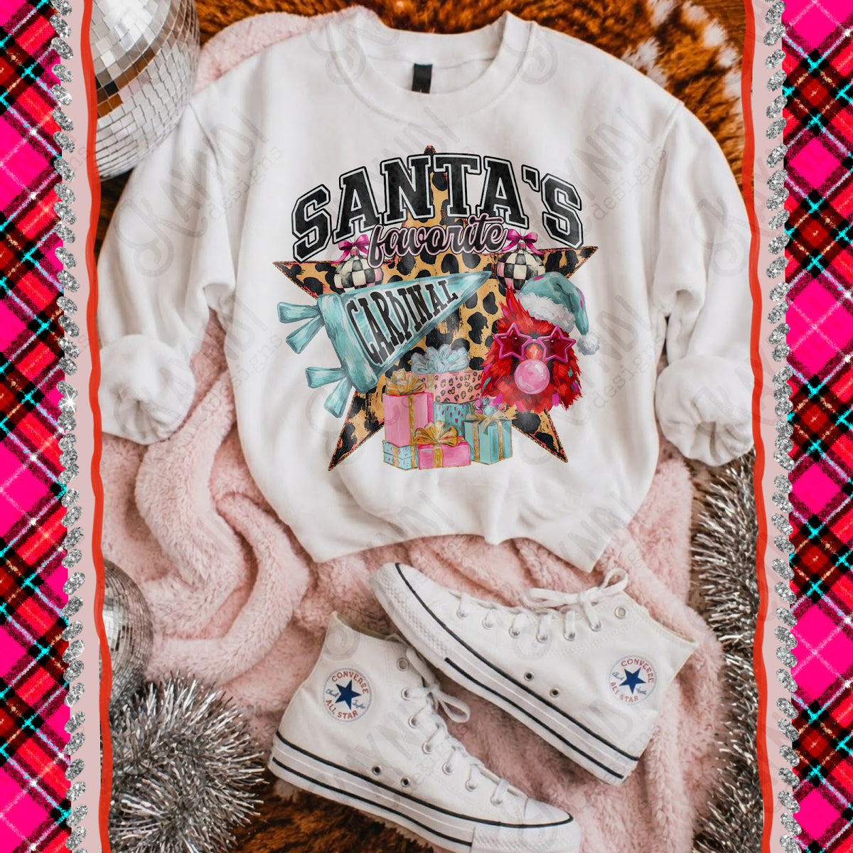 Santas Favorite Cardinals Top