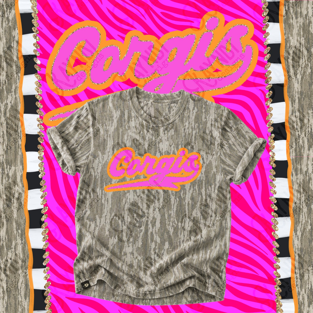 Prism Script Corgis Top