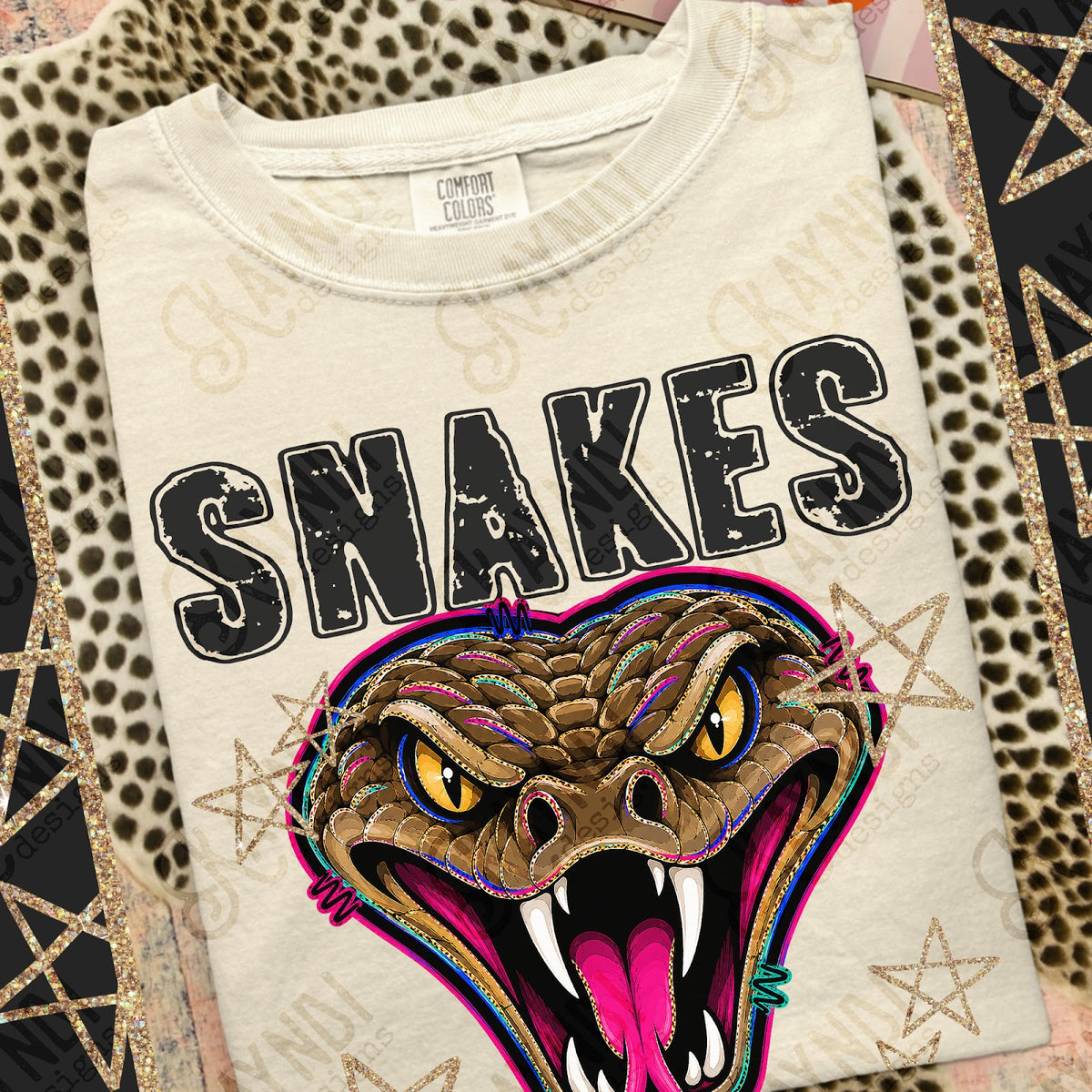 Grunge Varsity Snakes 3 Top