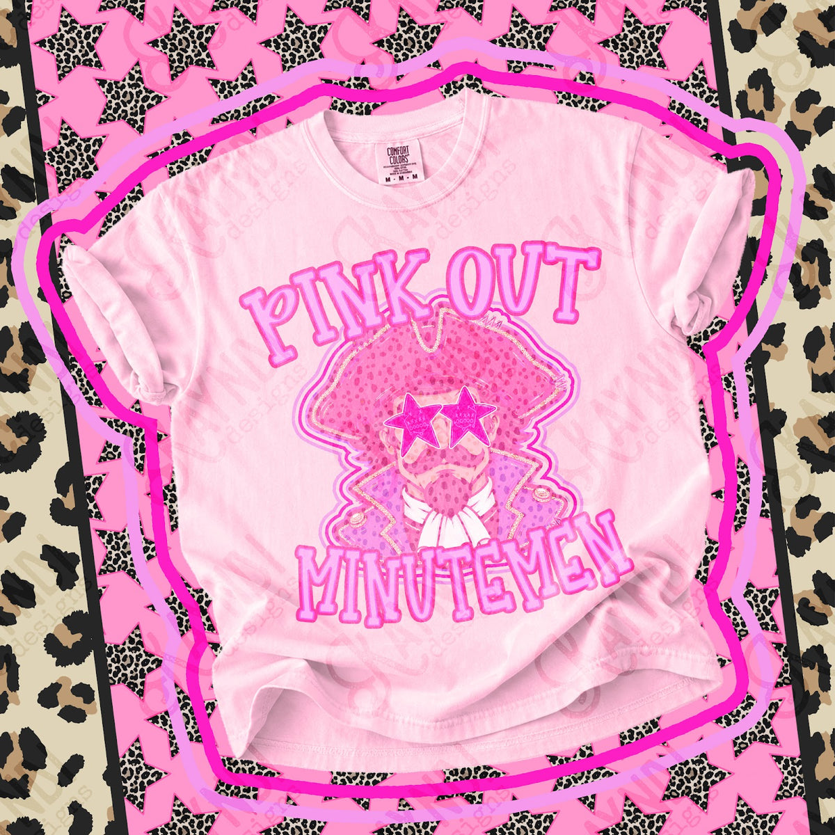 Pink Out Minutemen Top design mockup