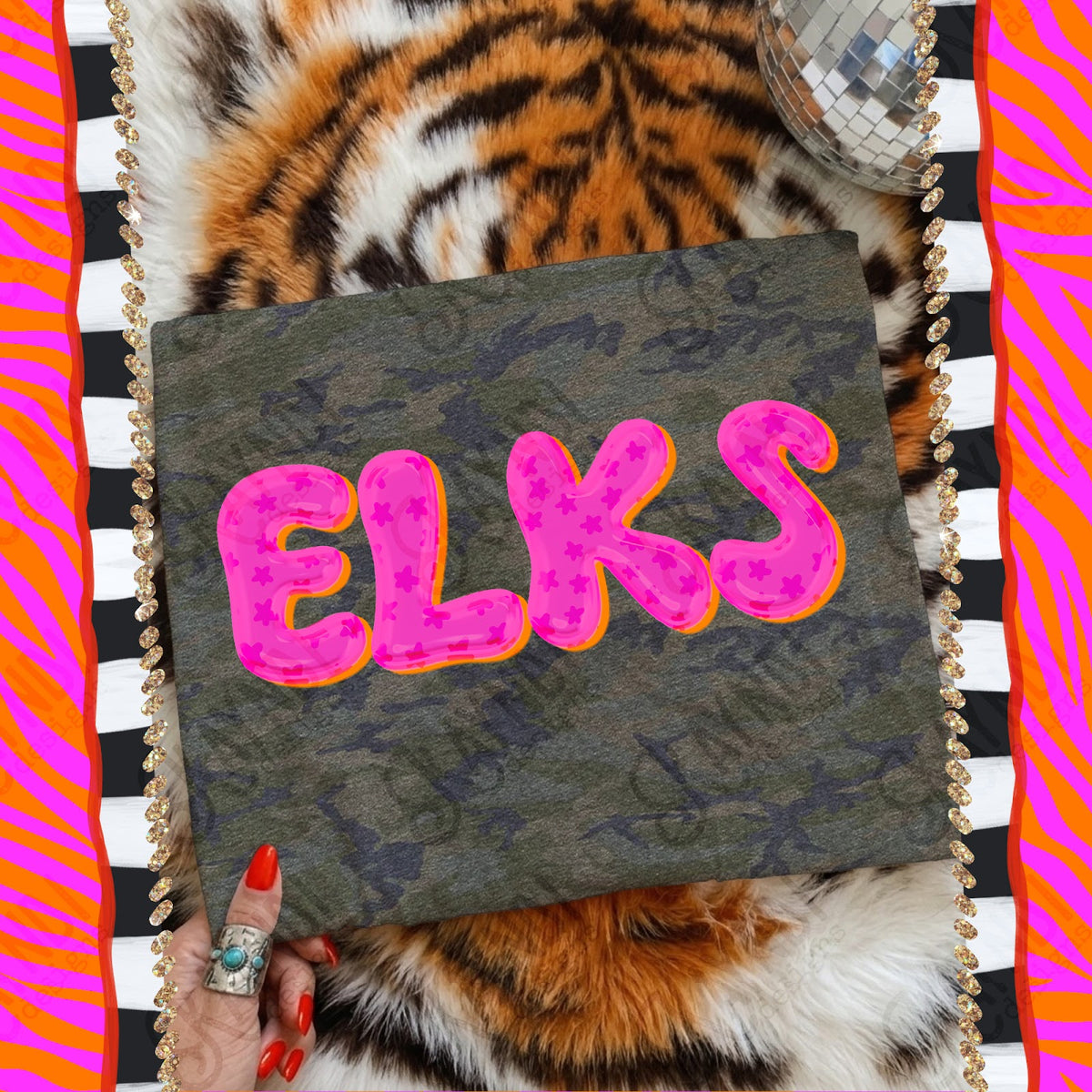 Bubble Stars Elks Top