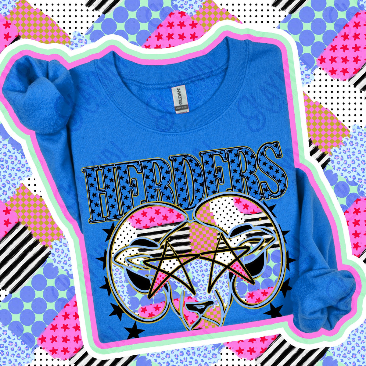 Patchwork Varisty Stars Herders 2 Top