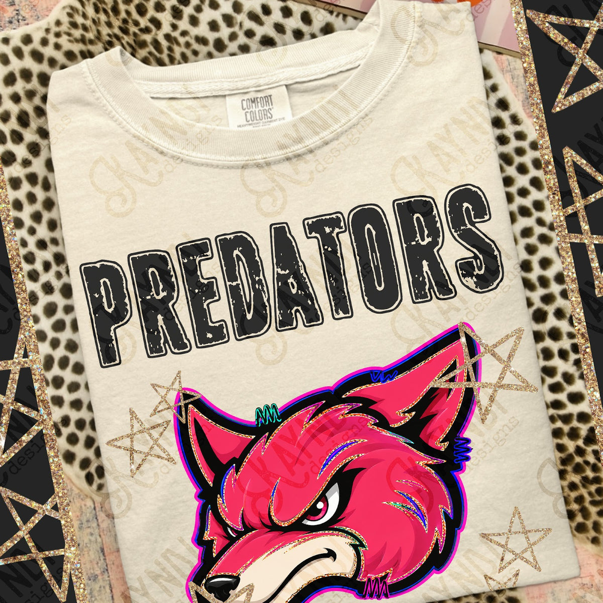 Grunge Varsity Predators Top