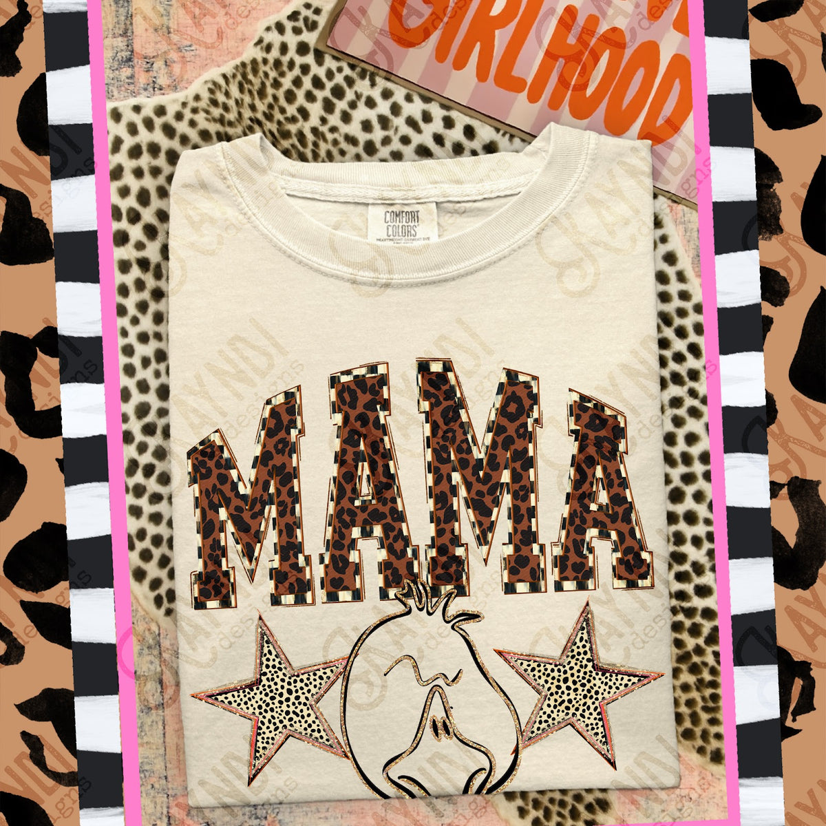 MAMA Goslings Top design mockup