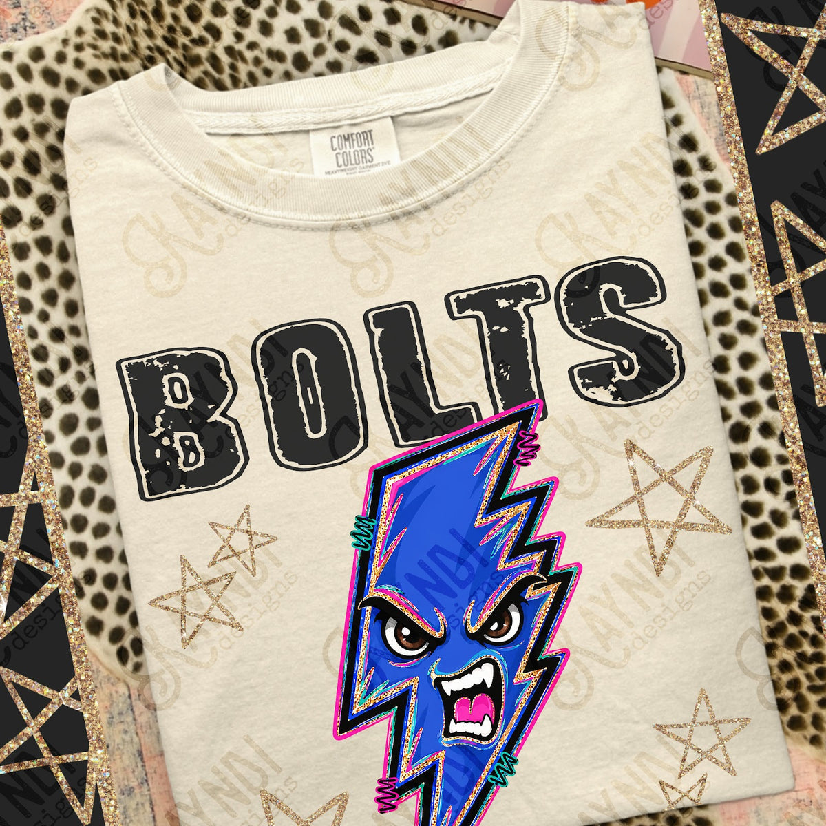 Grunge Varsity Bolts 4 Top