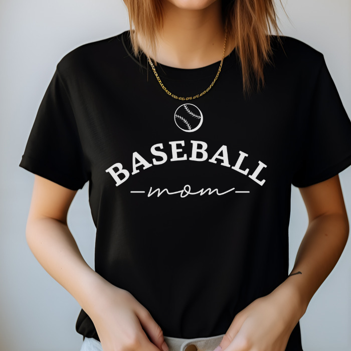 Baseball Mom on White Top