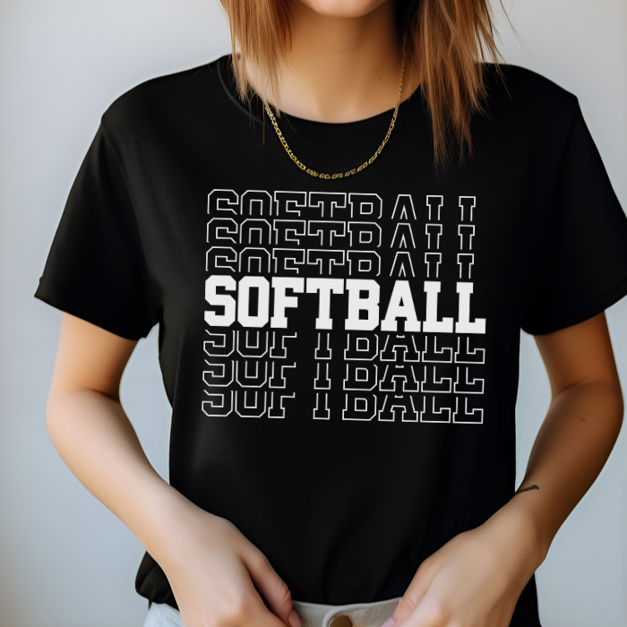 Softball Mom On Repeat White Top