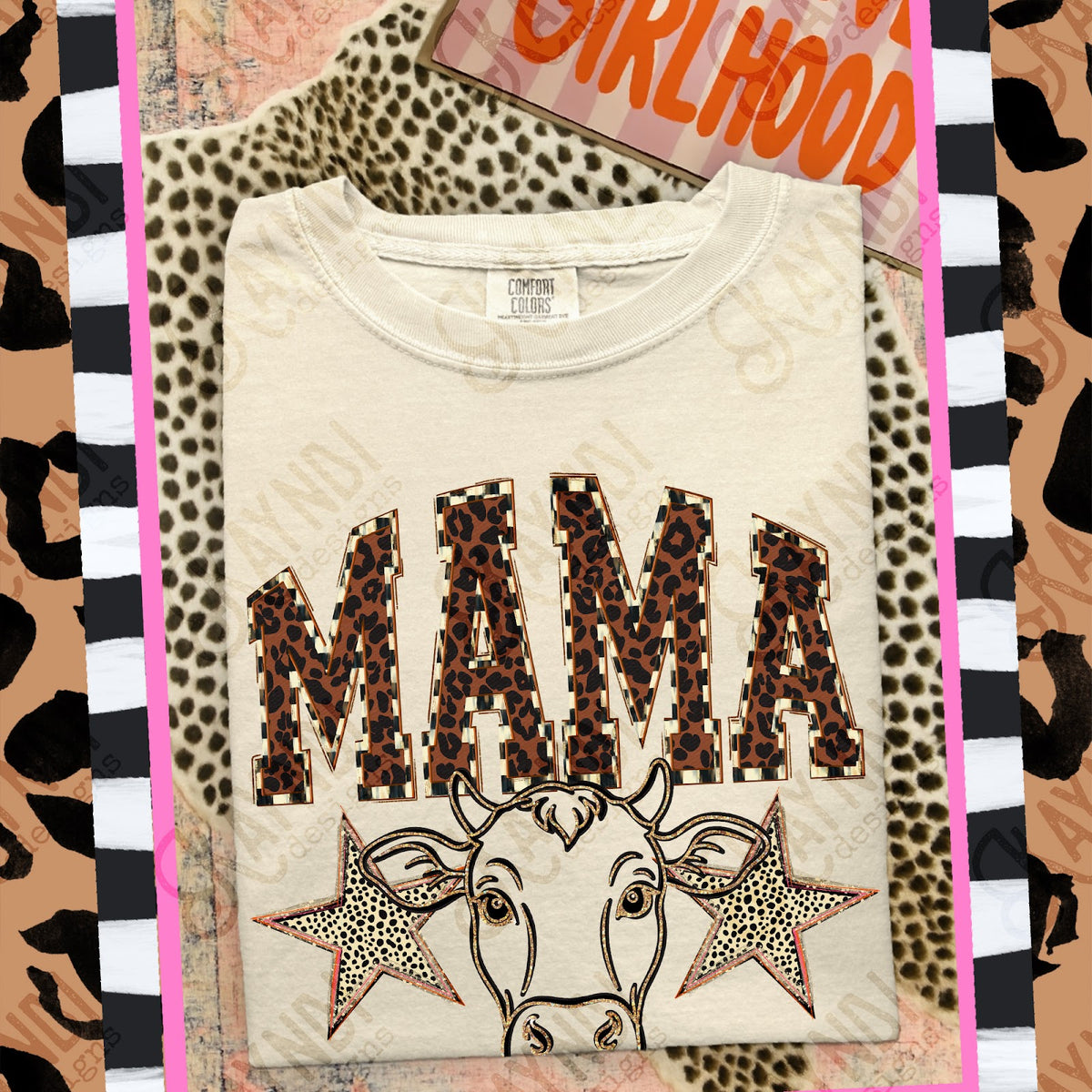MAMA Jerseys Top design mockup