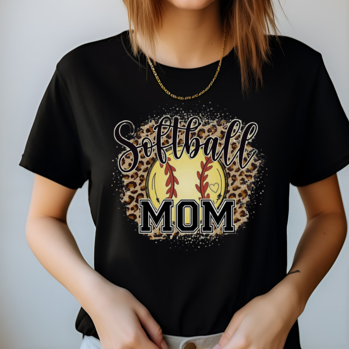 Leopard Softball Mom Top