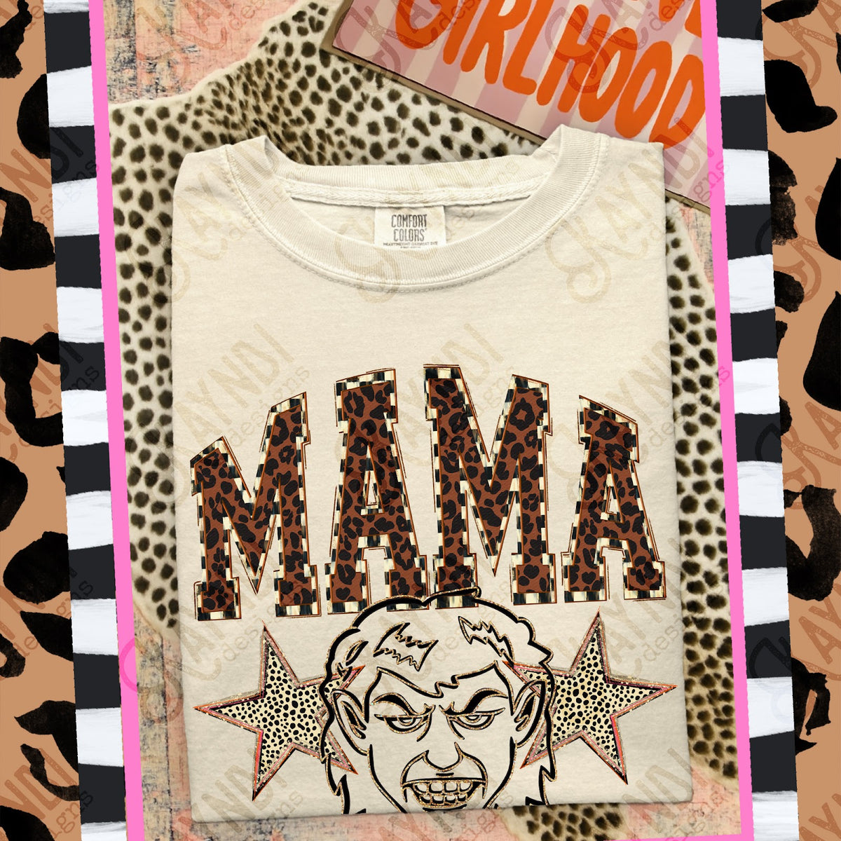 MAMA Goblins Top design mockup