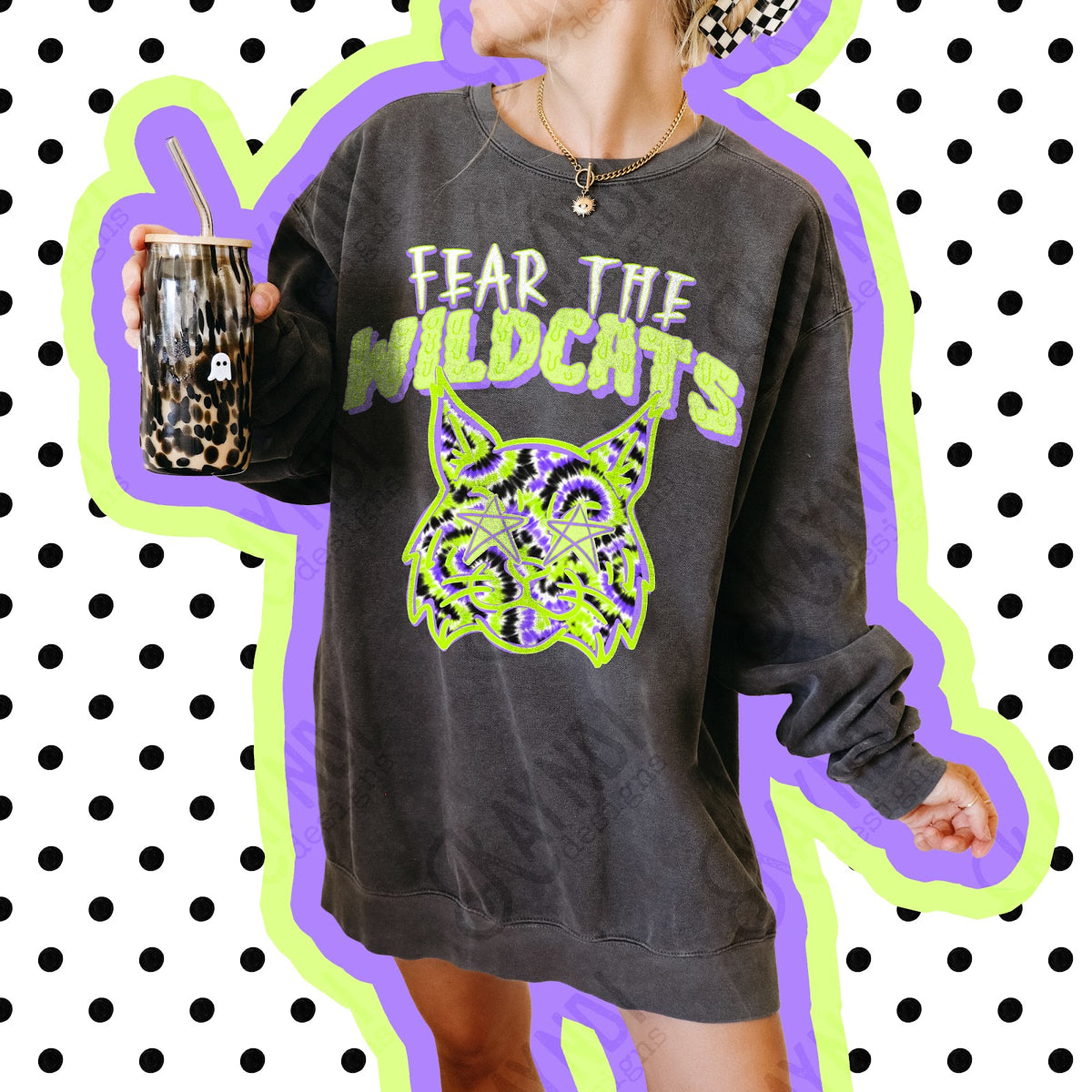 Fear the Wildcats Top apparel mockup