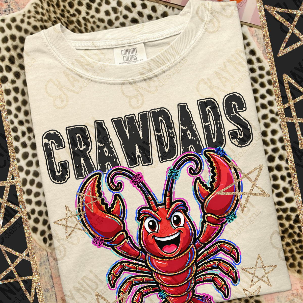 Grunge Varsity Crawdads Top