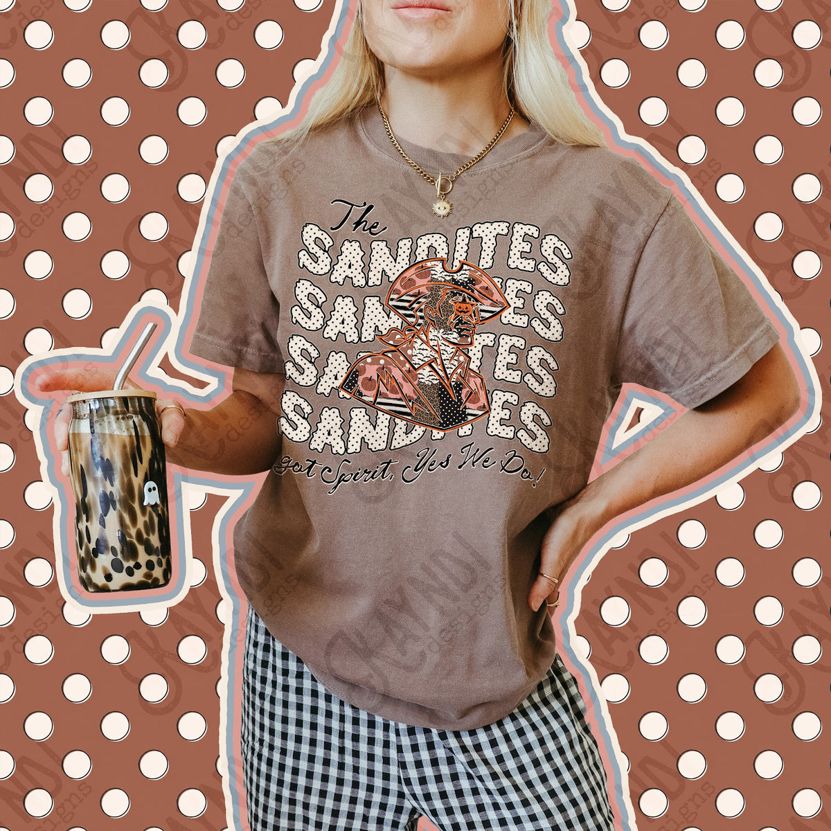 Patchwork Pumpkin Spirit Sandites Top