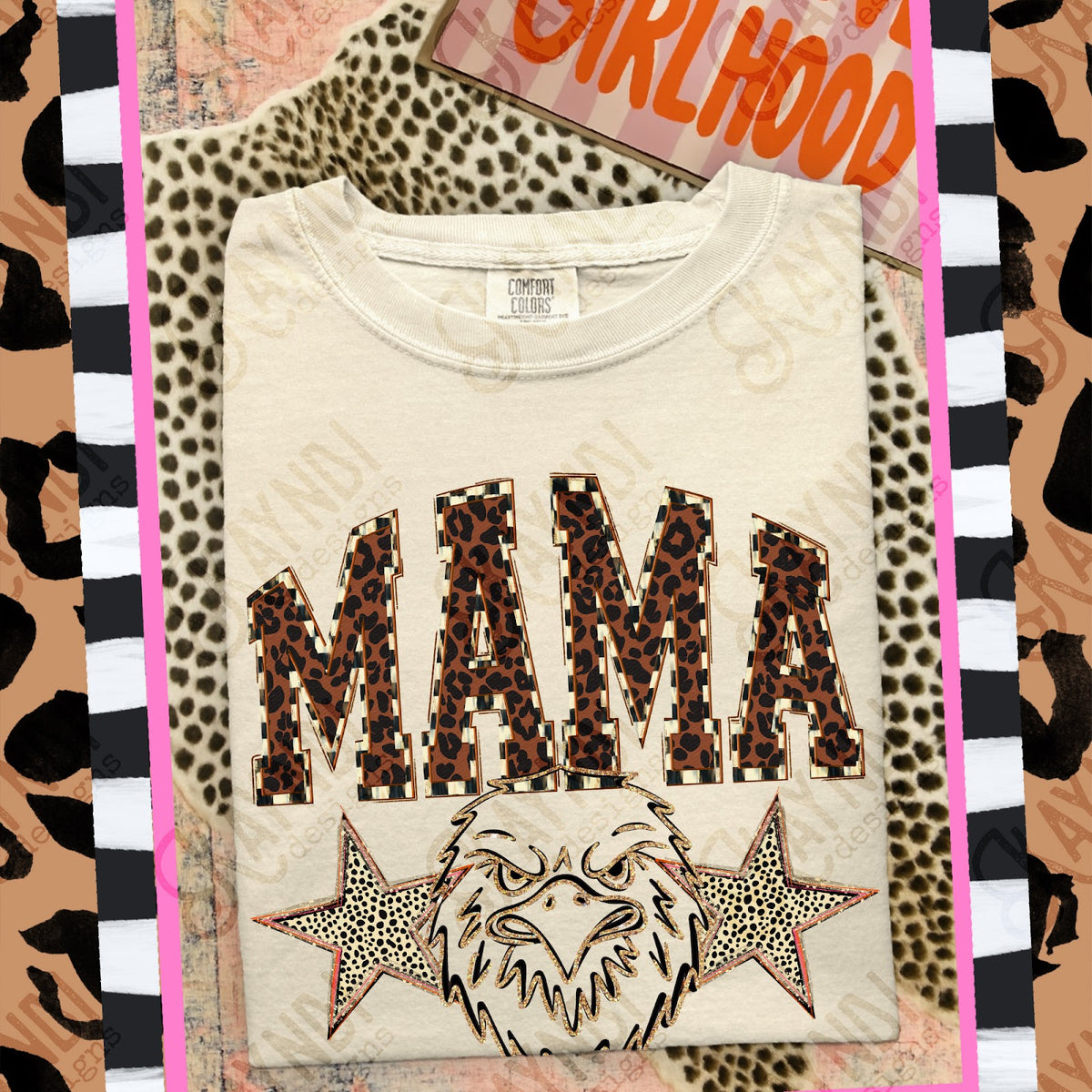 MAMA Falcons Top design mockup