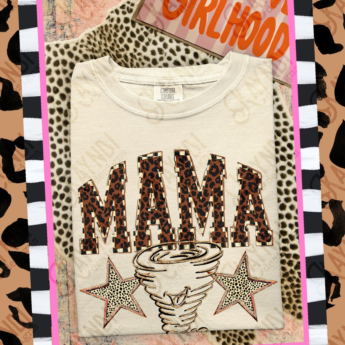 MAMA Hurricanes Top design mockup